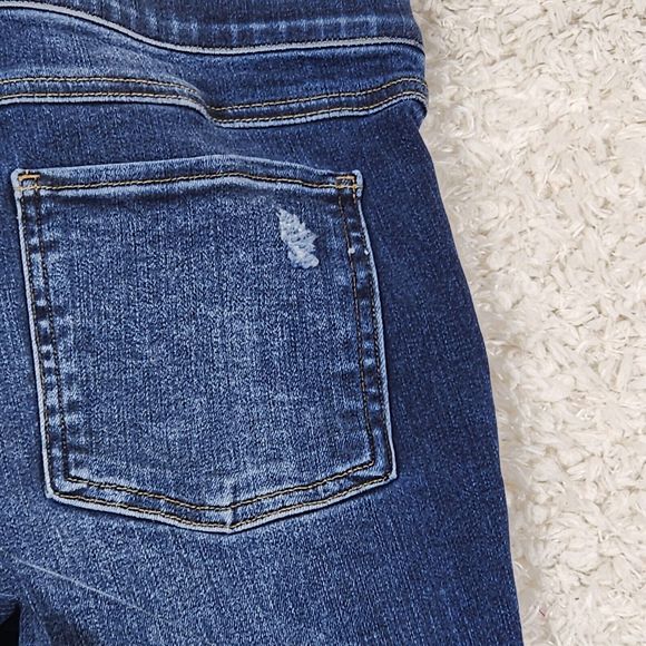 Spanx Distressed Jeans Womens Small Blue Ankle Skinny Medium Wash Stretch Pants - Picture 8 of 12